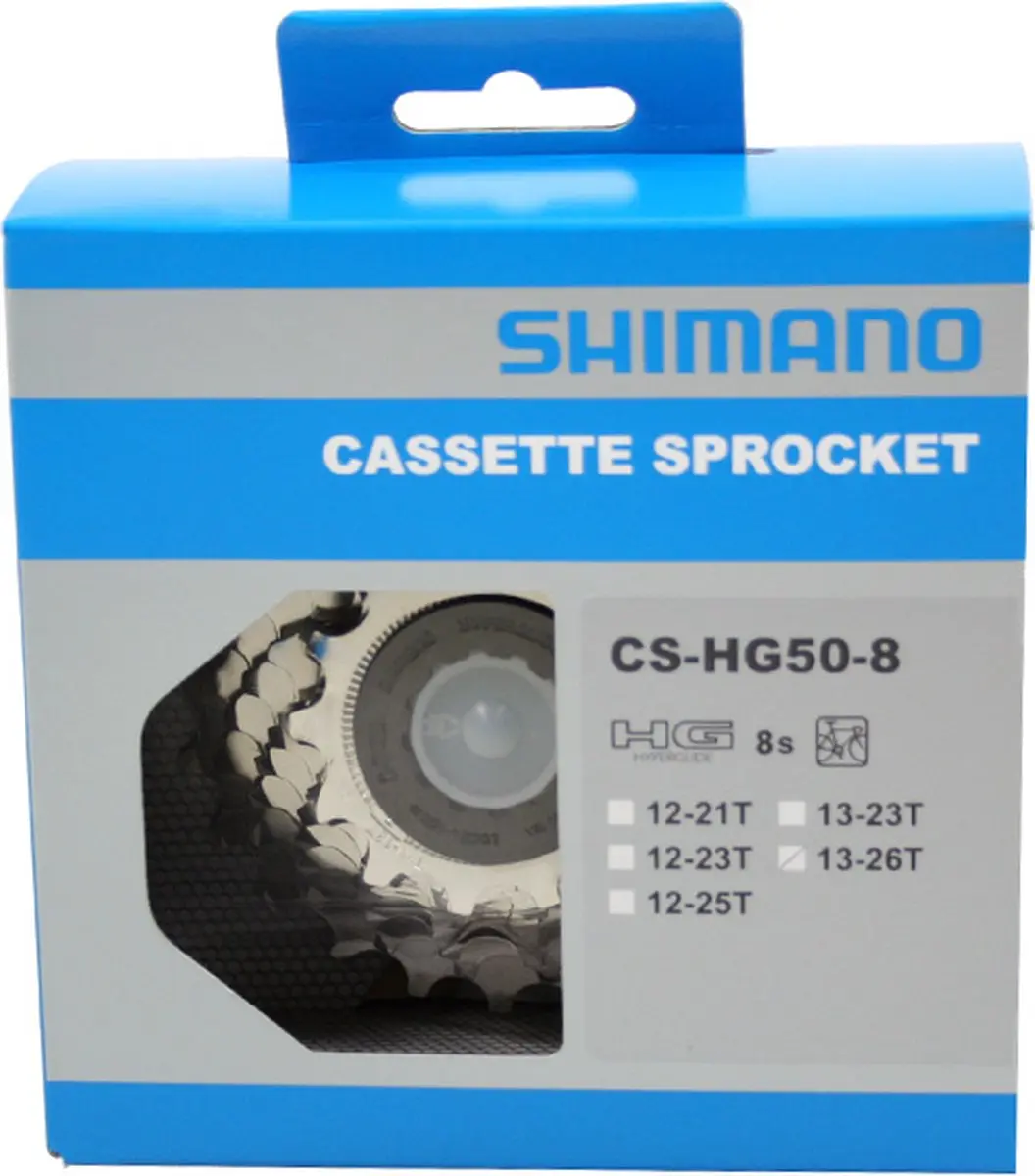 Shimano HG50 8-speed Cassette 13-26T - Zilver - afbeelding 5 van 6