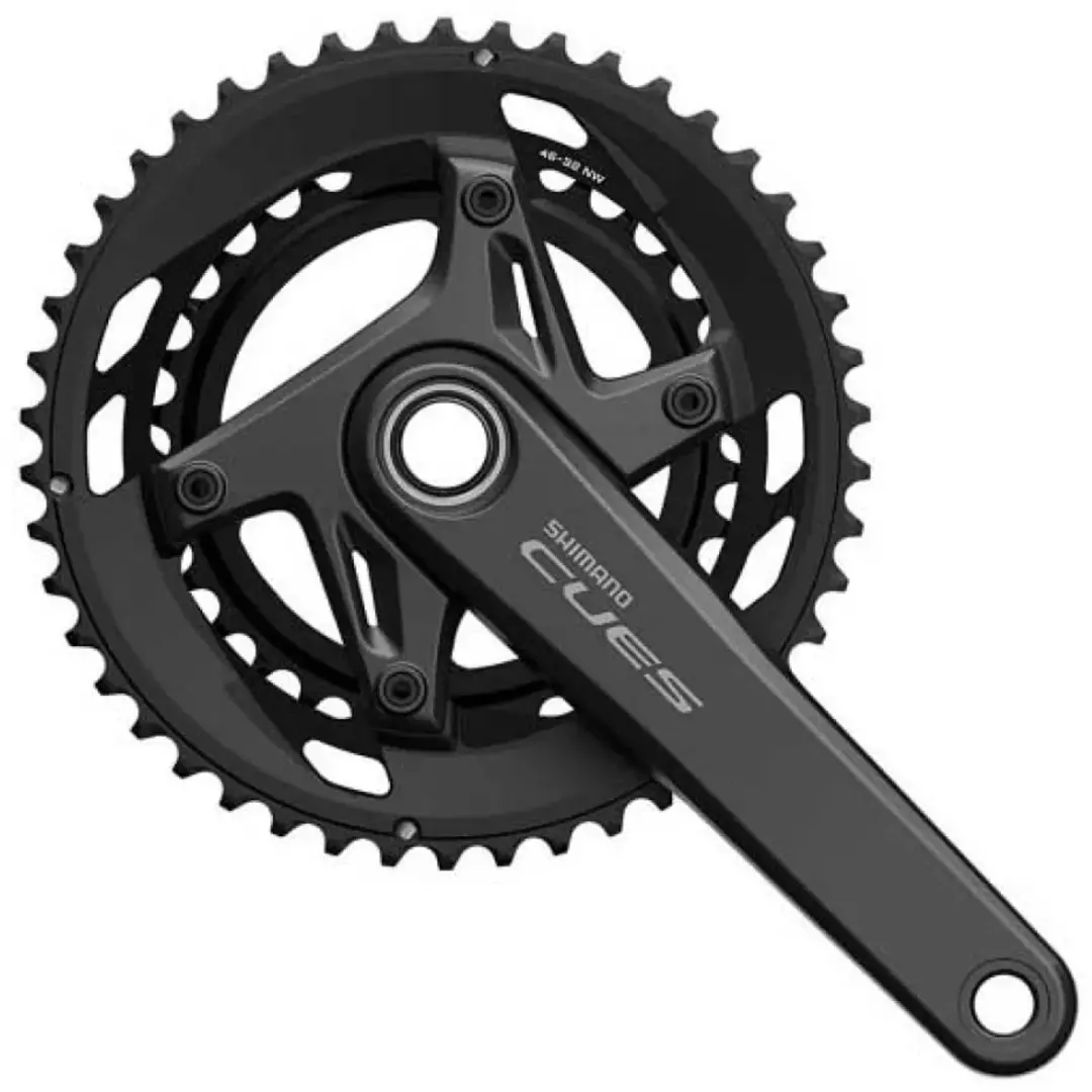 Shimano Cues FC-U6040-2 Crankstel 172.5mm - 50/34t - Zilver