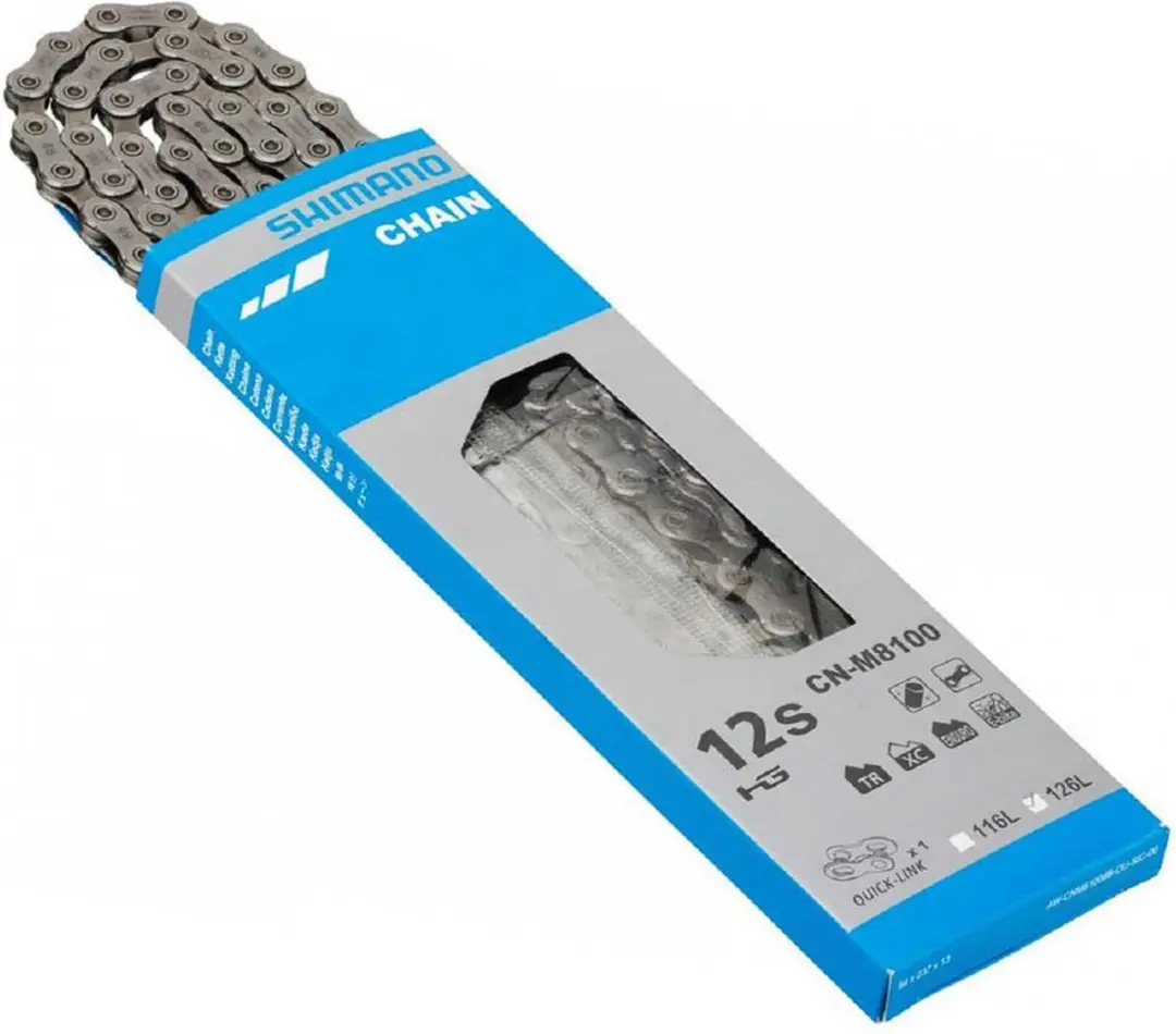 Shimano CN-M8100 XT Fietsketting 12-Speed - 116 Links - Zilver