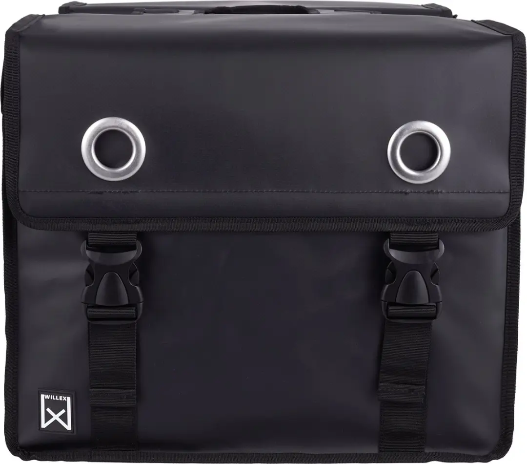 Willex Dubbele Fietstas Bisonyl 30L - Zwart