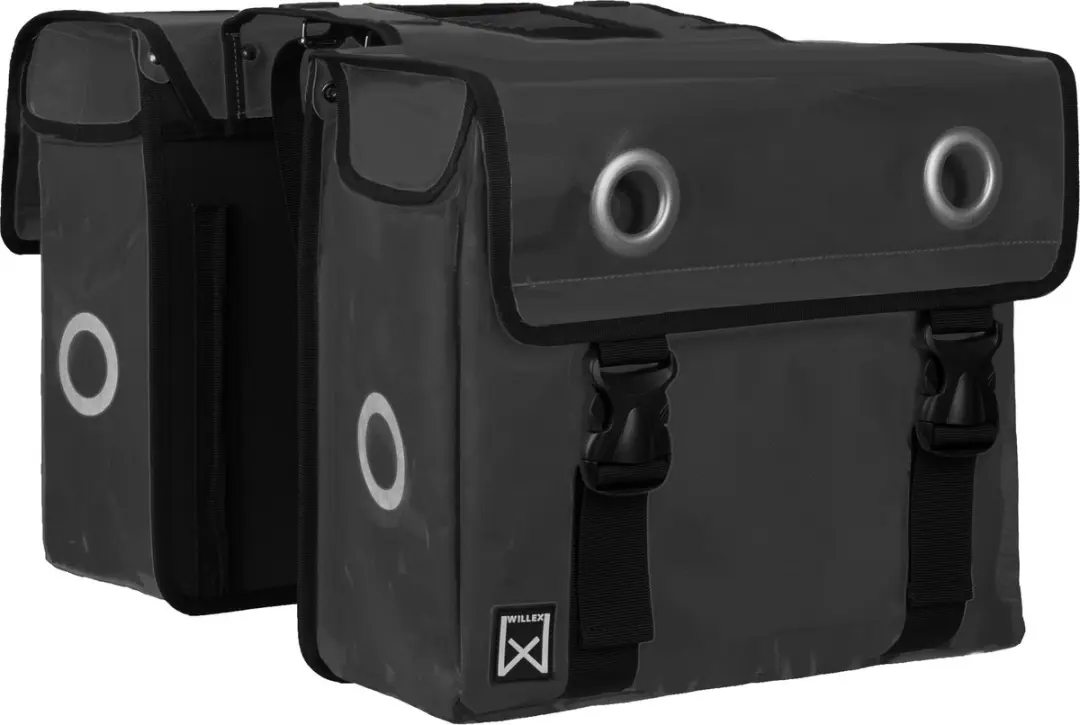 Willex Dubbele Fietstas Bisonyl 30L - Zwart