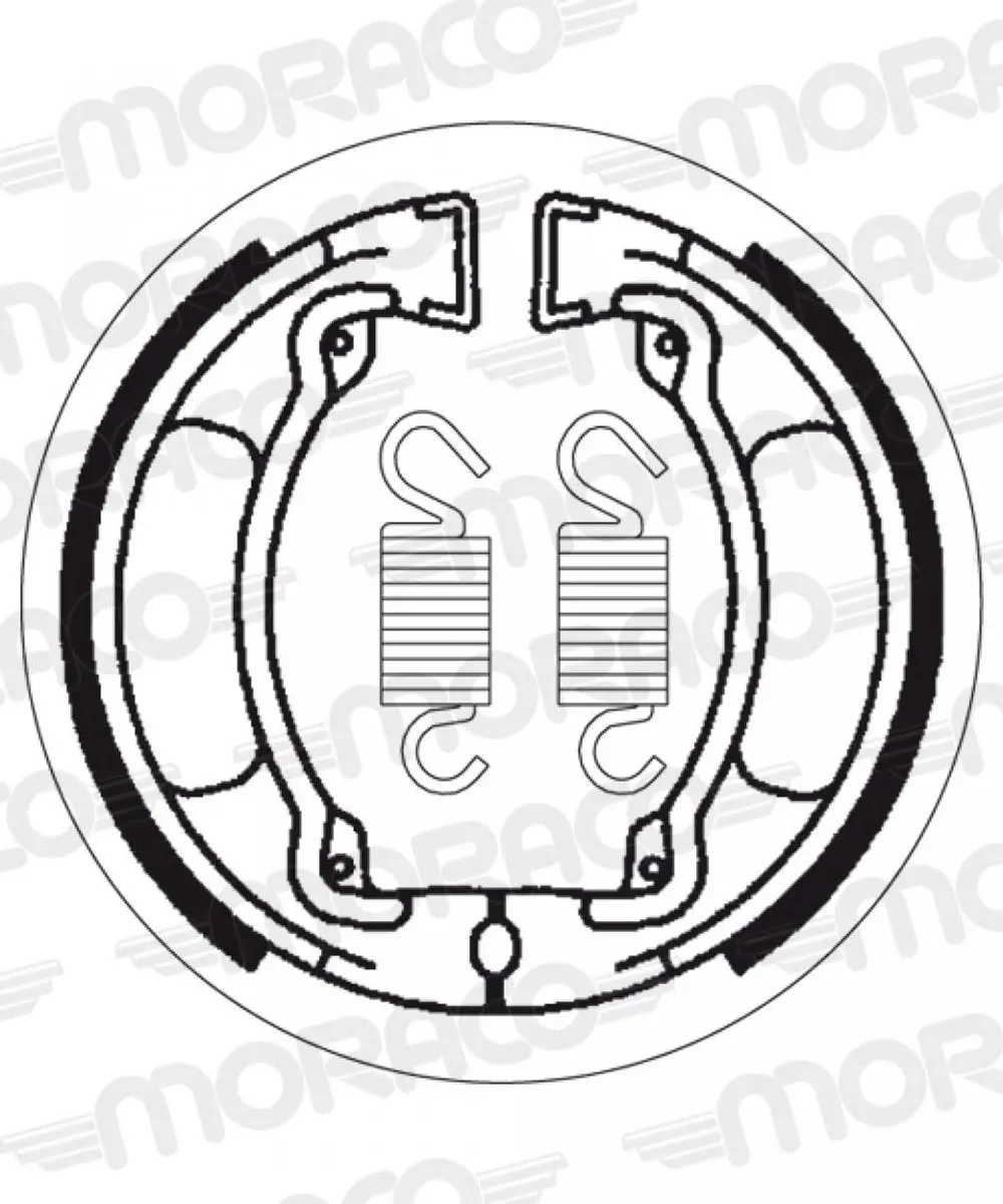 Mâchoire de frein SBS pour Moto Yamaha 125 TY 1975 à 1989 2032 Neuf