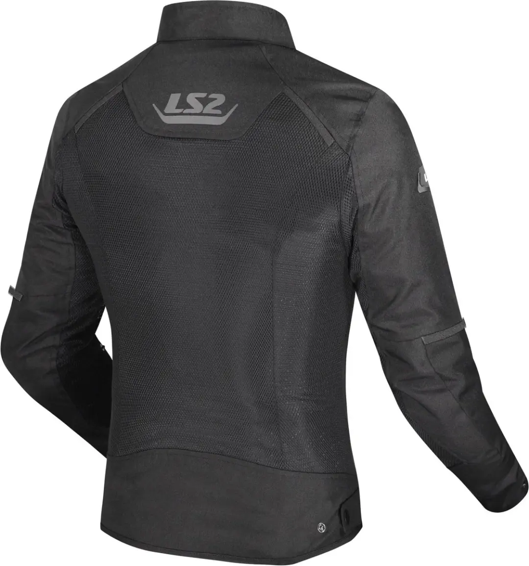LS2 Breeze Dames Textieljas - Zwart/Geel 5XL - afbeelding 4 van 6