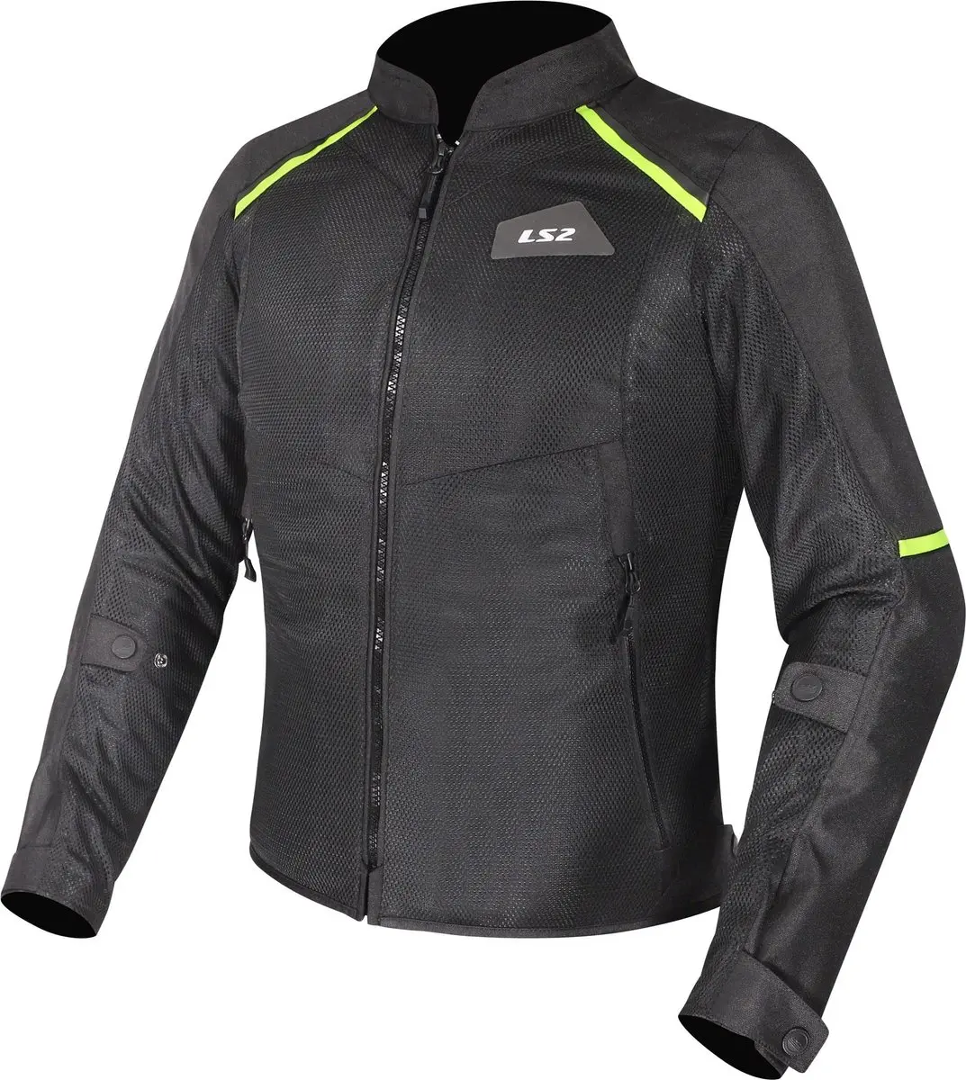LS2 Breeze Dames Textieljas - Zwart/Geel 5XL - afbeelding 5 van 6