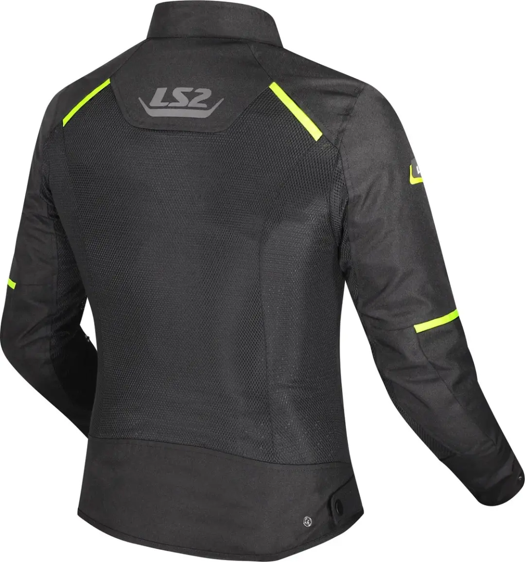 LS2 Breeze Dames Textieljas - Zwart/Geel 5XL - afbeelding 2 van 6