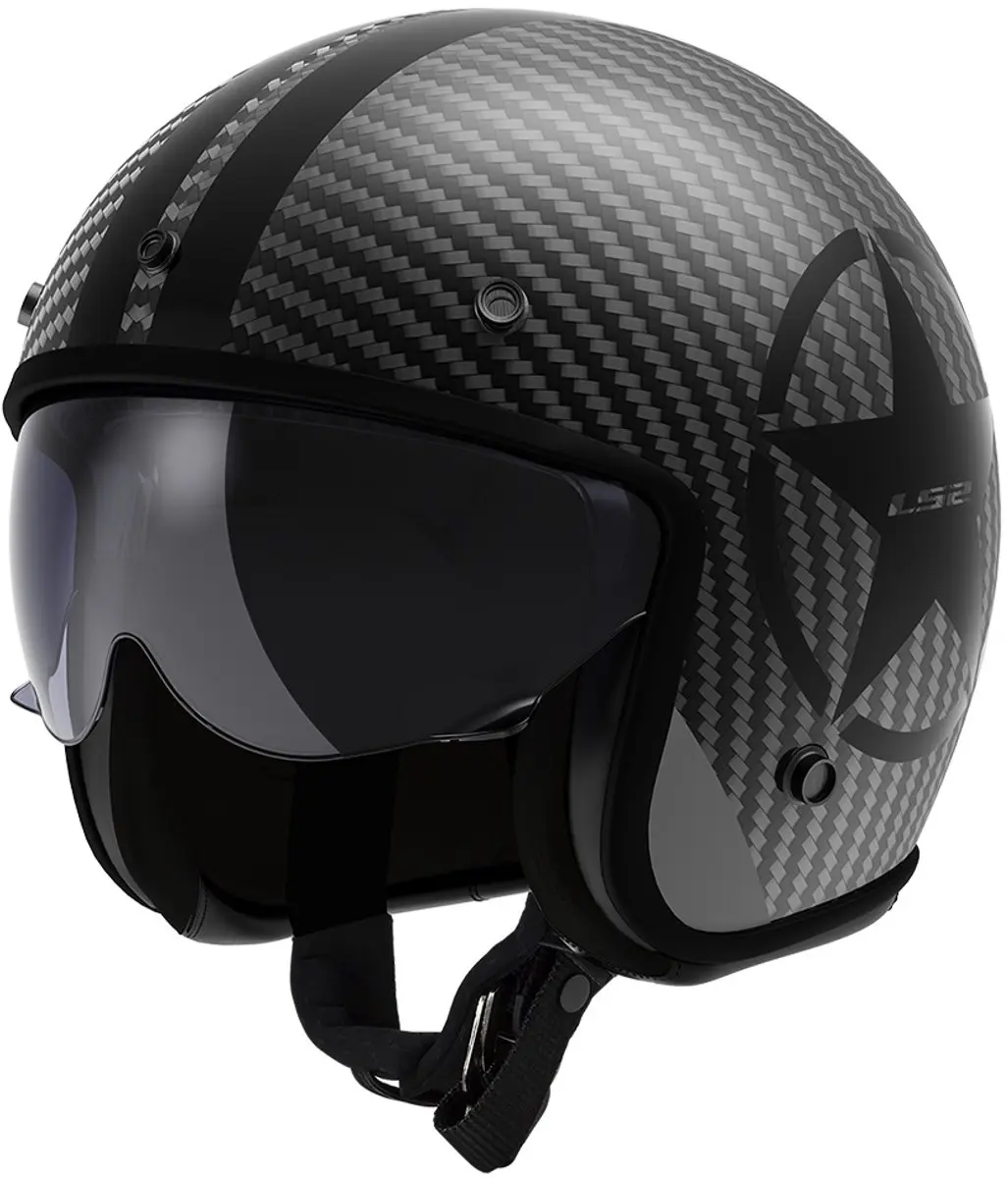 LS2 OF601 Bob II Carbon Star Black 06 Jethelm