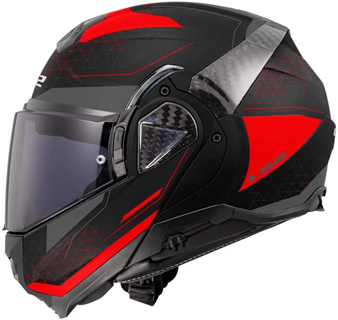 LS2 FF910 Advant II Astral Helm - L - Rood/Zwart