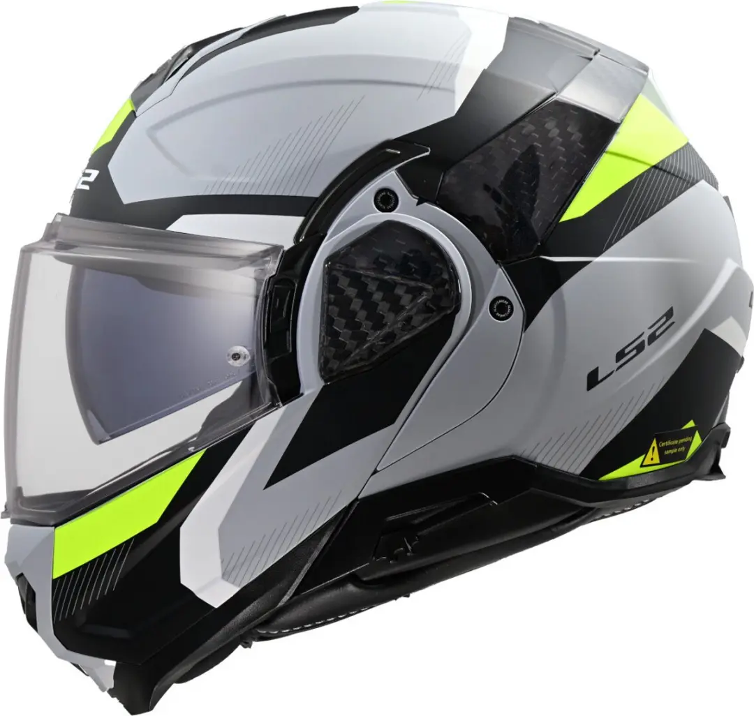 LS2 FF910 Advant II Triple Licht Grijs Systeemhelm