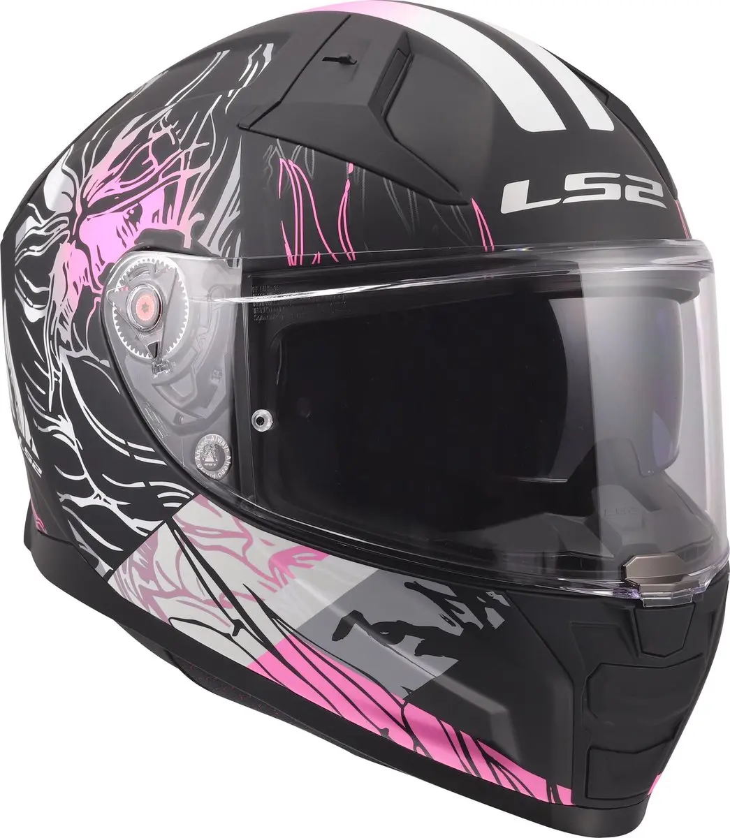 LS2 FF811 Vector II Darflo Helm - M Roze/Zwart