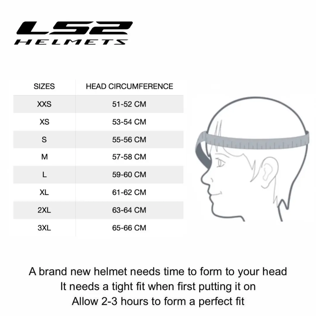 LS2 FF818 Storm III Helm - XXS - Wit