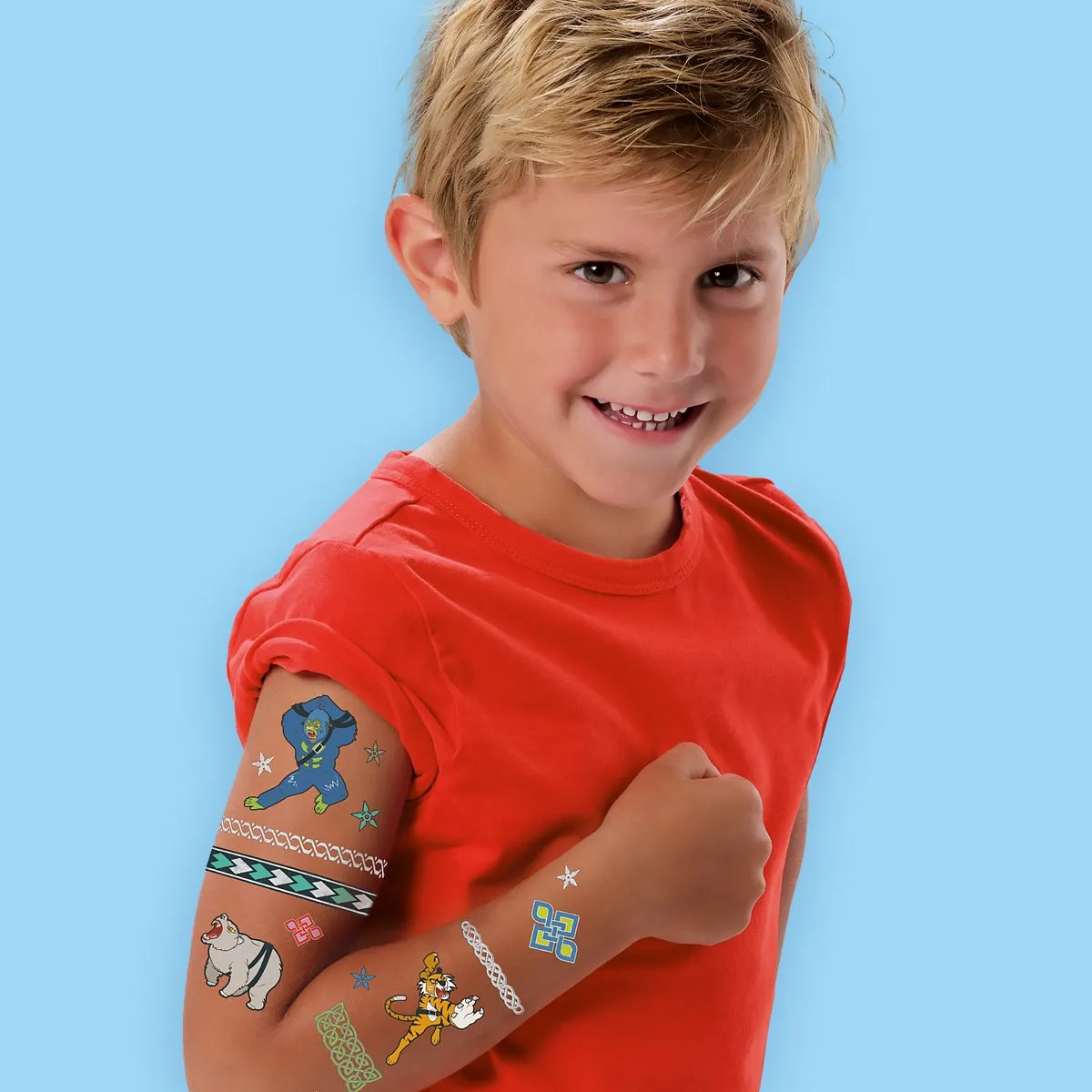 SES Creative Tattoos Dieren Strijders - 45 Stuks - Metallic