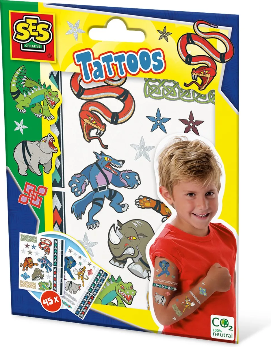 SES Creative Tattoos Dieren Strijders