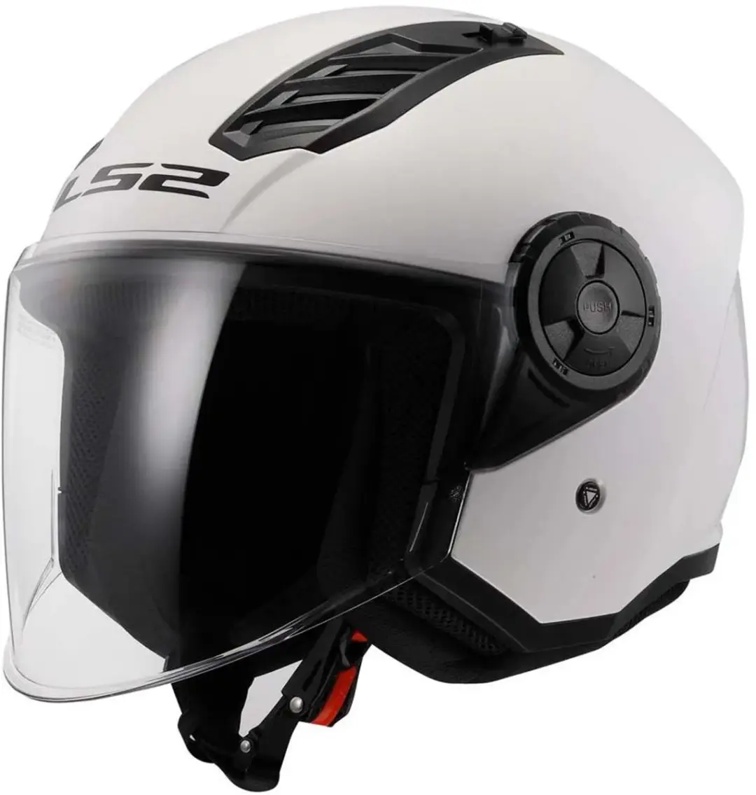 LS2 OF616 Airflow II Solid Gloss Helm - M - Wit