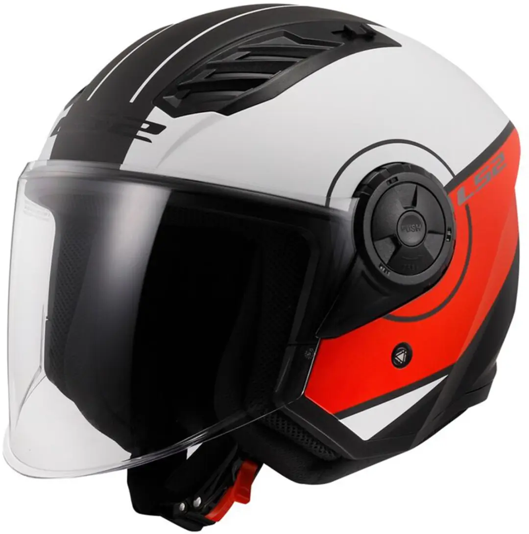 LS2 OF616 Airflow II Solid Gloss Helm - M - Wit