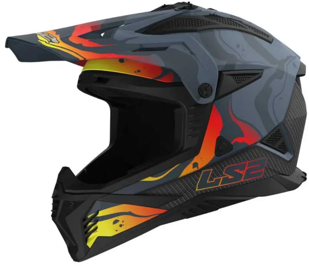 LS2 MX708 Fast II Helm - S - Donker Grijs