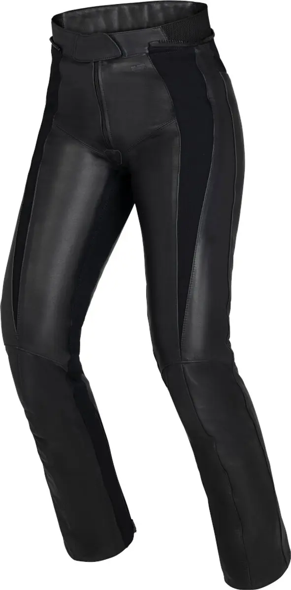 IXS Aberdeen Dames Zwarte Leren Motorbroek