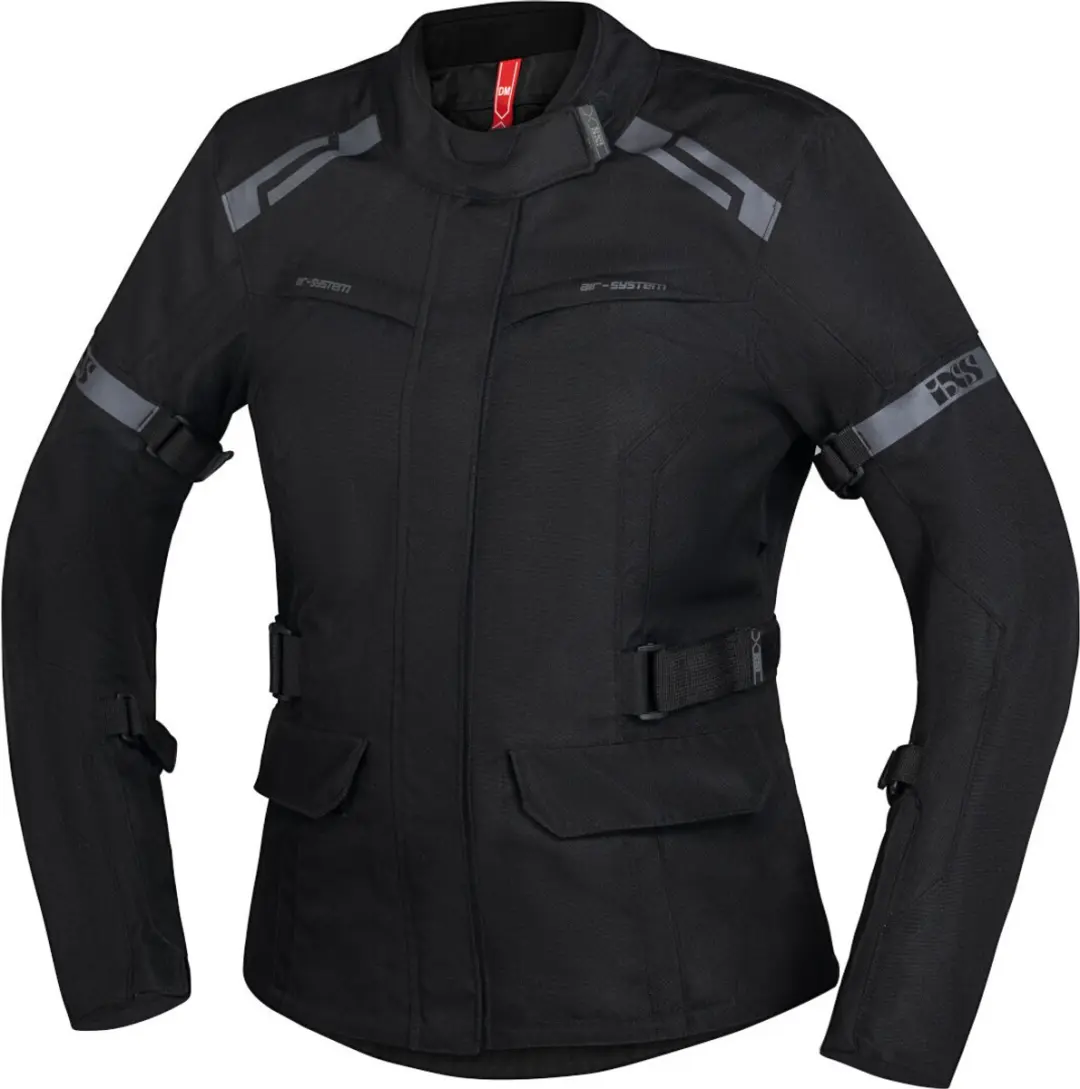 IXS Evans-ST 2.0 Waterdichte Dames Touring Zwart Textiele Motorjas