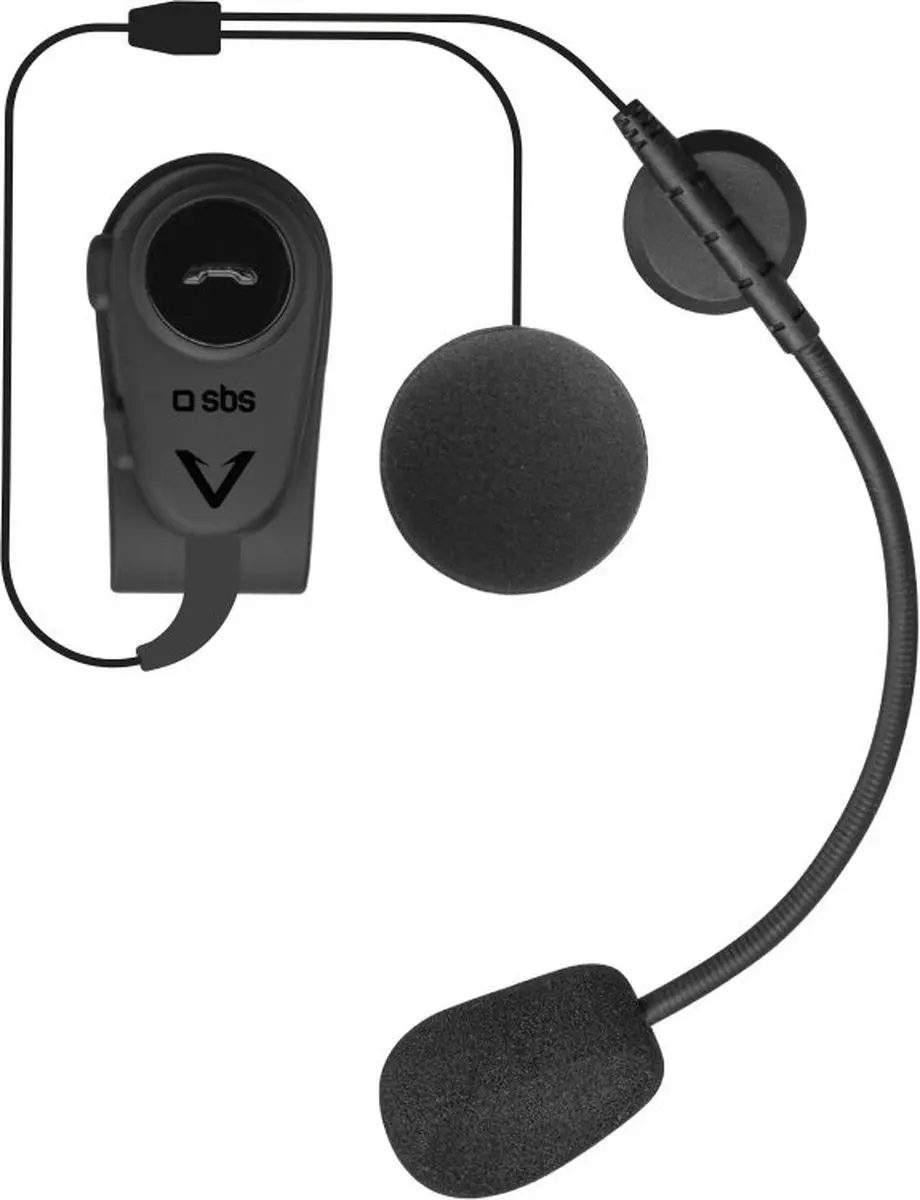 SBS TEEARSETMONOMOTOBTK mono draadloze headset voor motorhelm