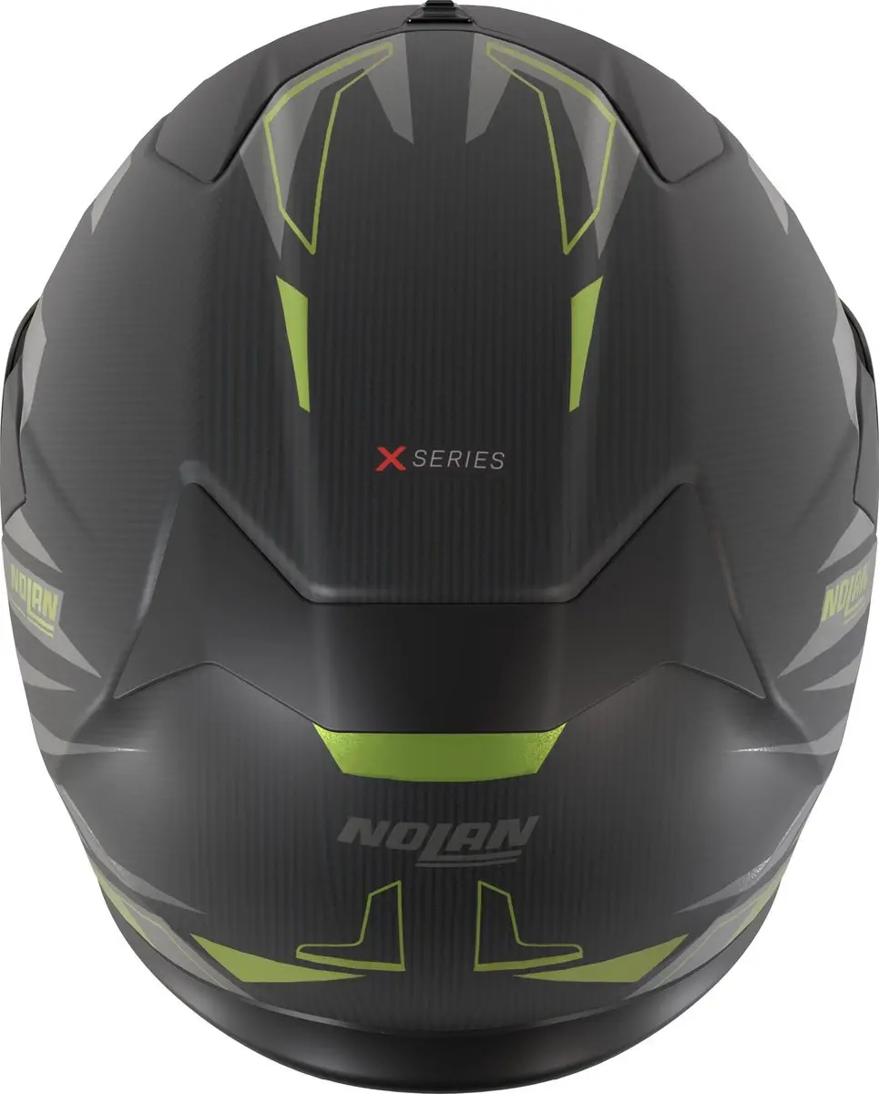 Nolan X-904 Ultra Carbon Rombo Helm - XL - Grijs/groen