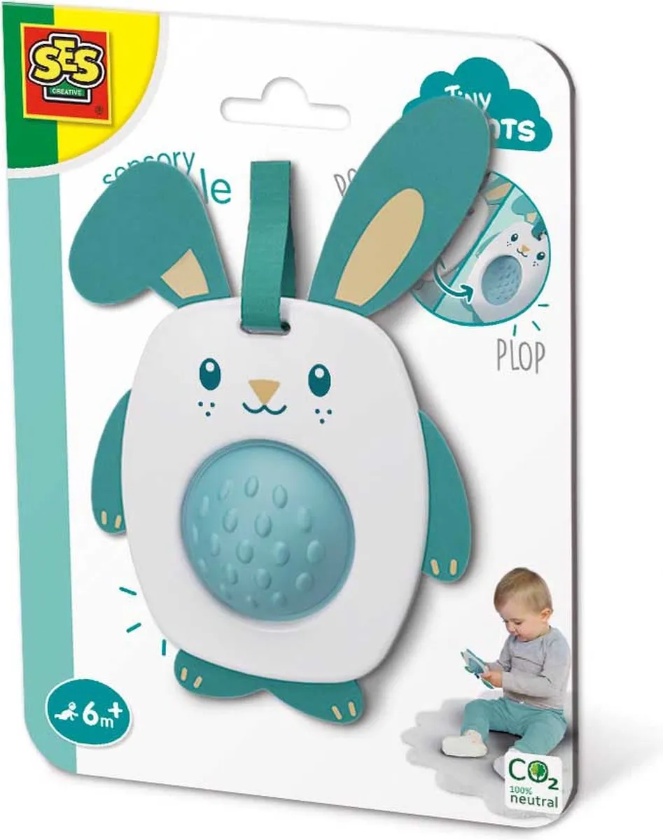 SES Creative Tiny Talents Grijpspeelgoed Konijn