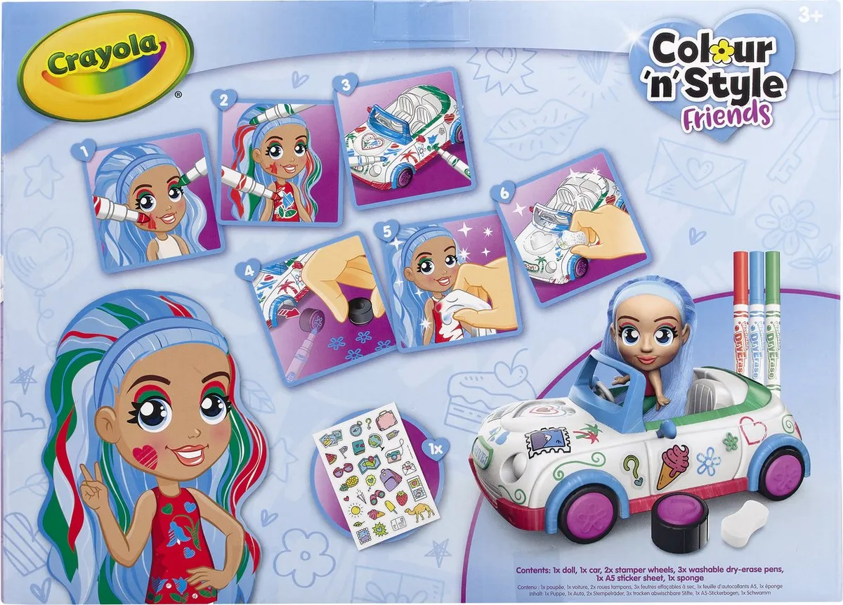 Crayola Colour & Style Friends Coupe - Speelgoedset