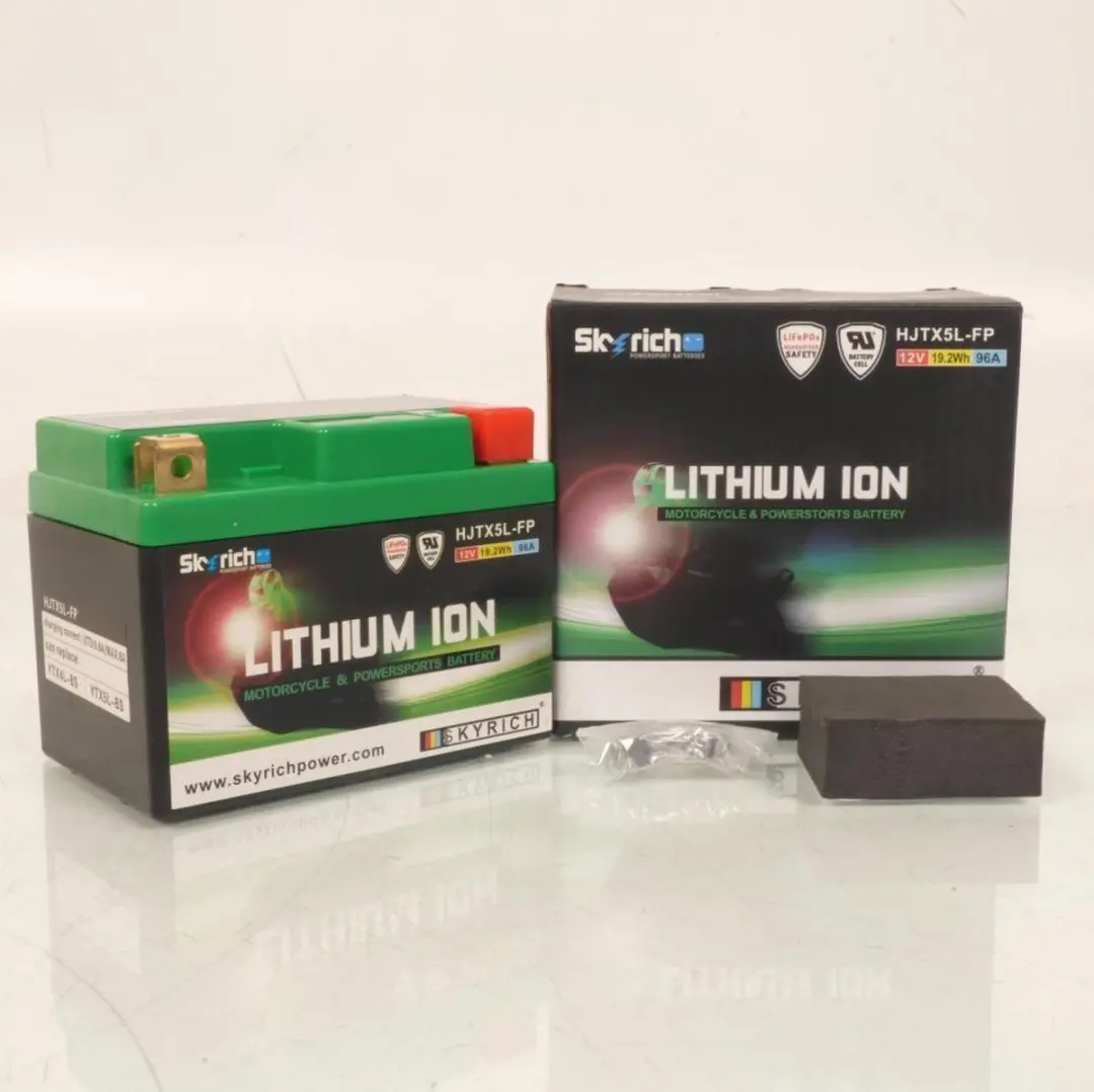lithium skyrich voor moto beta 520 rr 4t 2010 à 2011 ytx5l-bs hjtx5l-fp / 12v 1