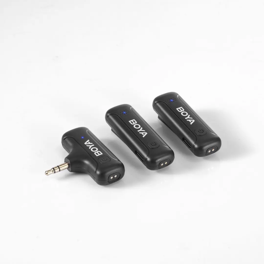 Boya BY-WM3T-M2 Draadloos Microfoonsysteem - 2 Zenders 1 Ontvanger - Zwart