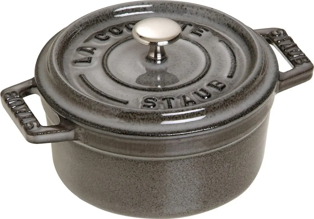 Staub Braadpan Cocotte Grafietgrijs 10cm