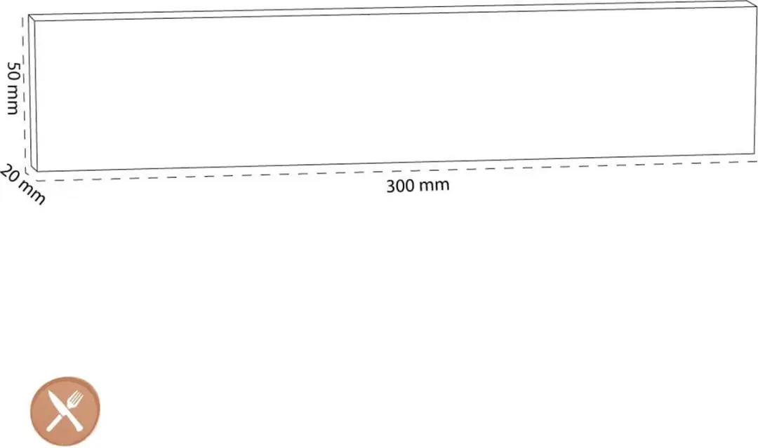Wusthof Magneetstrip Walnoot 30cm