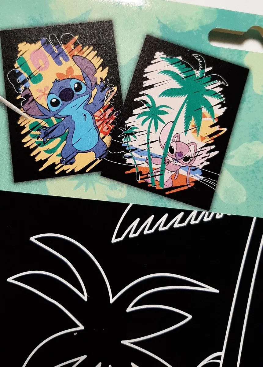Disney Lilo & Stitch Krasposters 26x19,5cm - 2 Stuks - Mint Groen Oranje