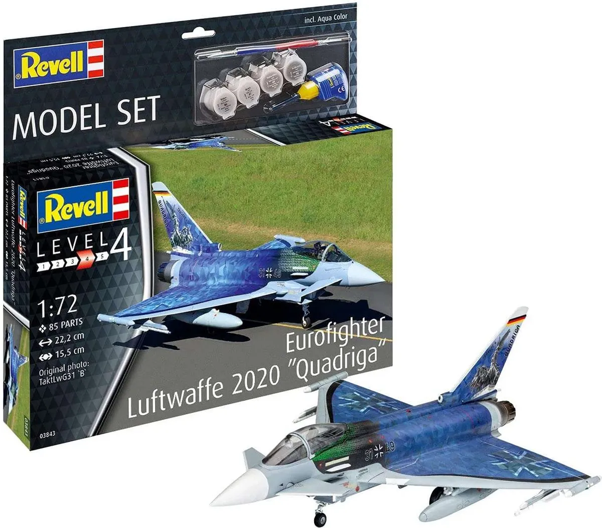 Revell 63843 Eurofighter Luftwaffe 2020 Quadriga Modelbouwpakket 1:72
