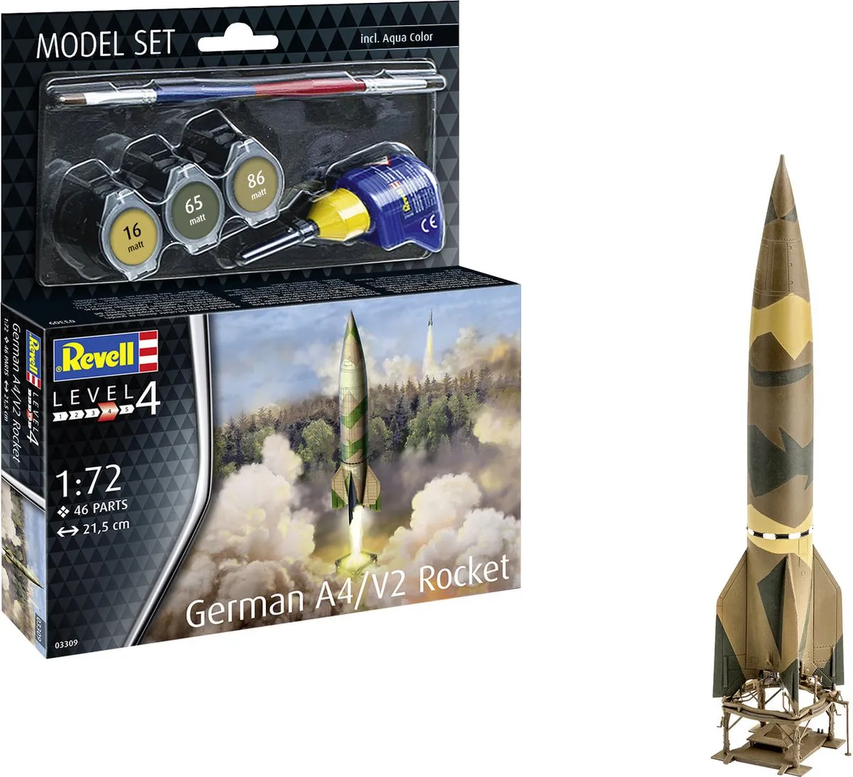 Revell 63309 Duitse A4/V2 Raket Modelbouwpakket