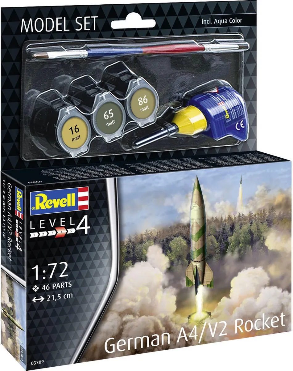 Revell 63309 Duitse A4/V2 Raket Modelbouwpakket - 1:72 - Multi