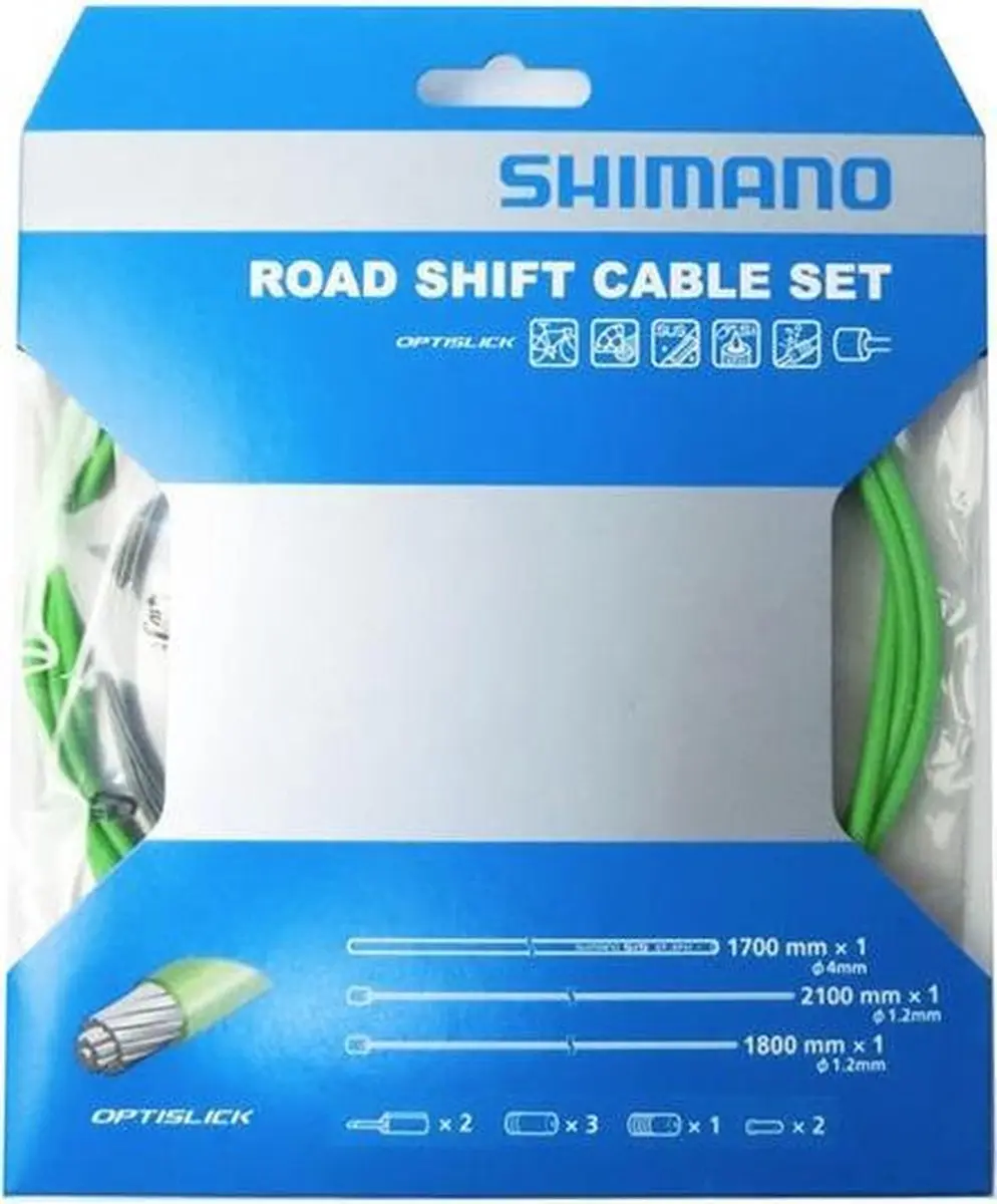 Shimano OT-SP41 OPTISLICK Schakelkabelset - RVS - Groen - afbeelding 2 van 2