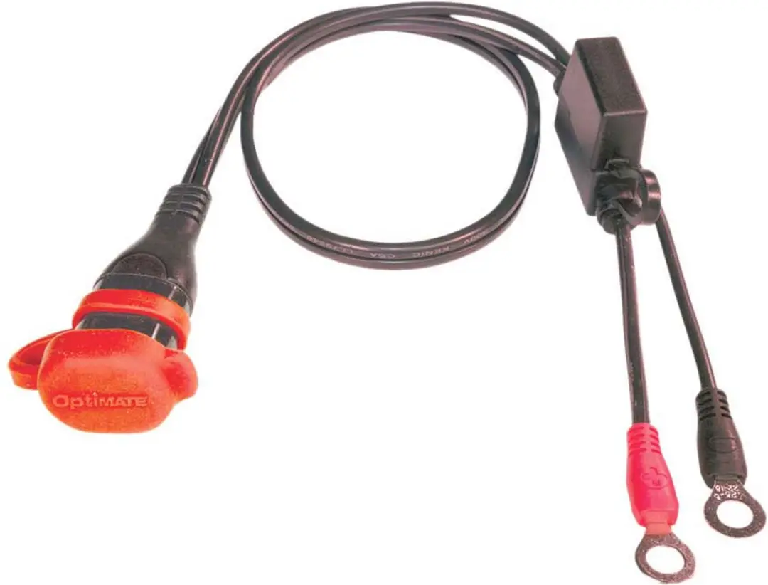 Optimate O-01 Accukabel SAE 15A 50cm - M6/M8 Ringogen