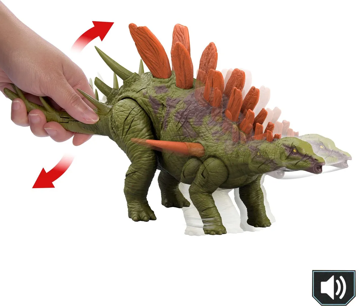 Mattel Jurassic World Wild Roar Kentrosaurus