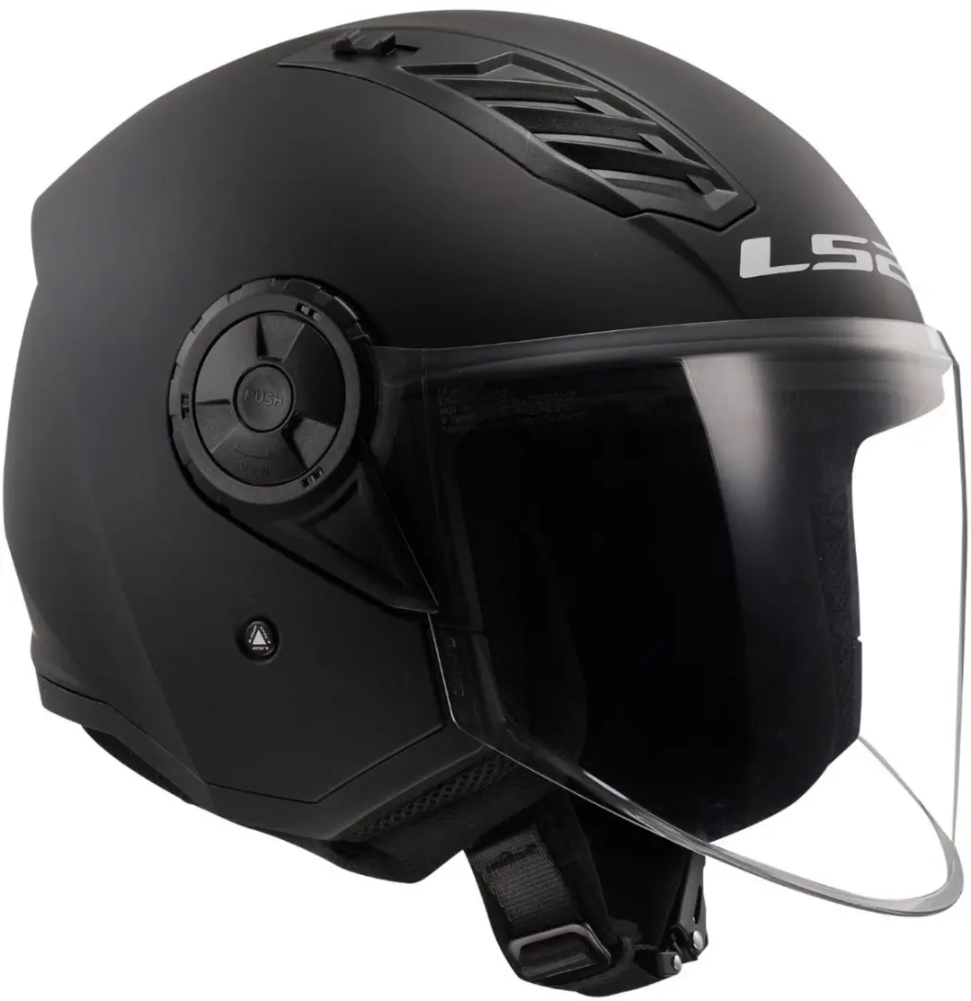LS2 OF616 Airflow II Solid Mat Zwart Helm - S