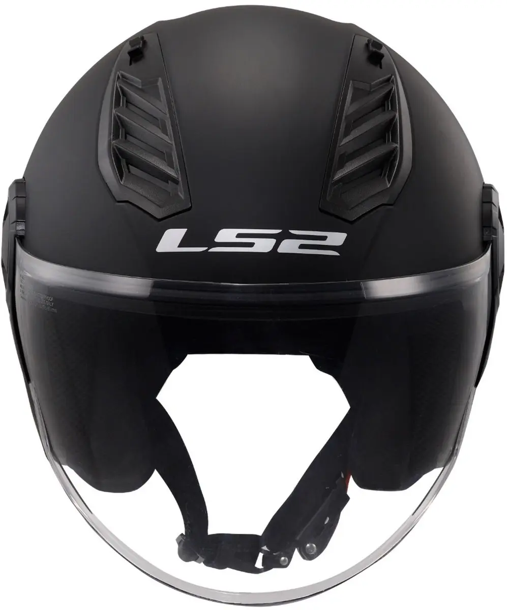 LS2 OF616 Airflow II Solid Mat Zwart Helm - S