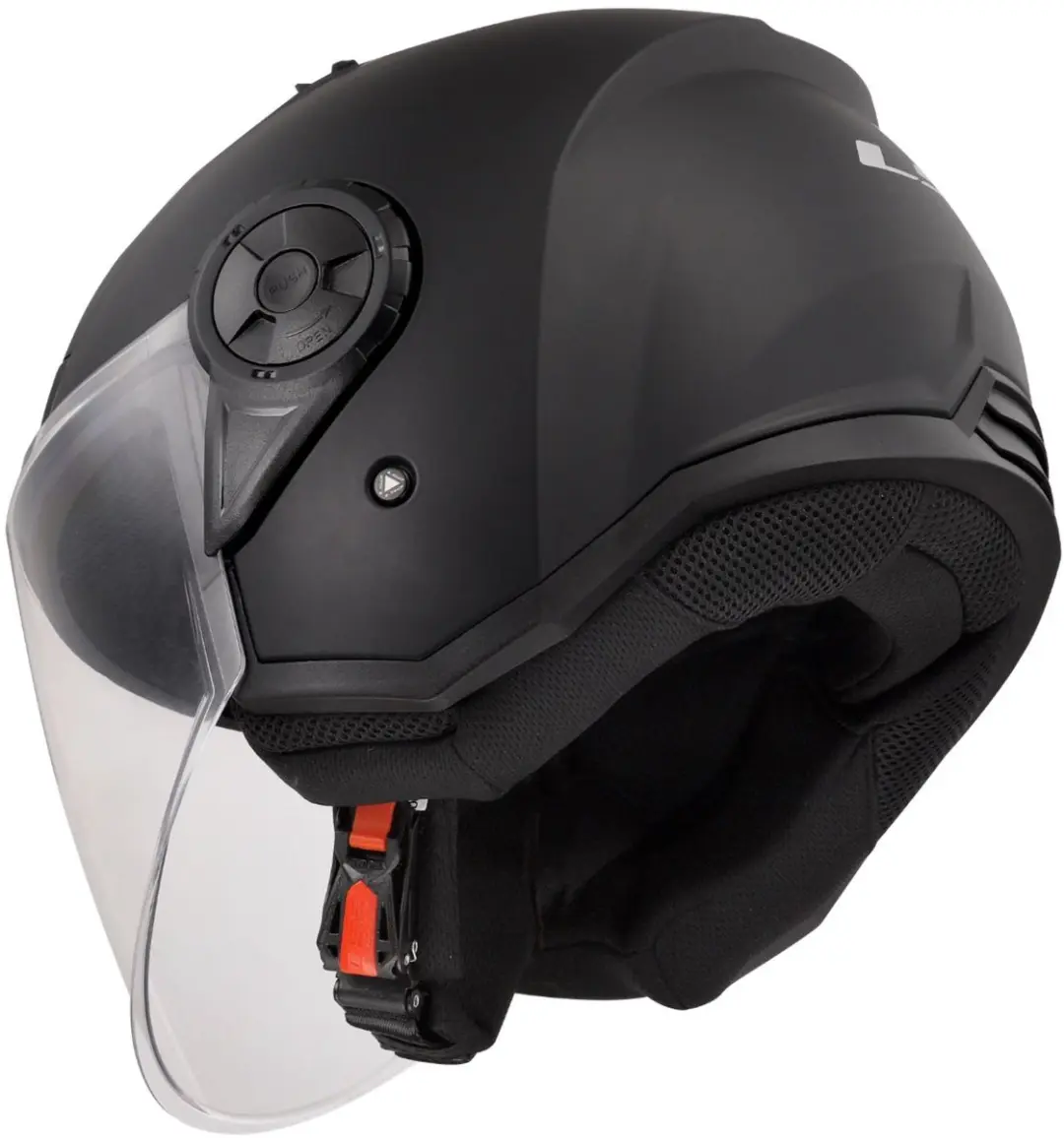 LS2 OF616 Airflow II Solid Mat Zwart Helm - S