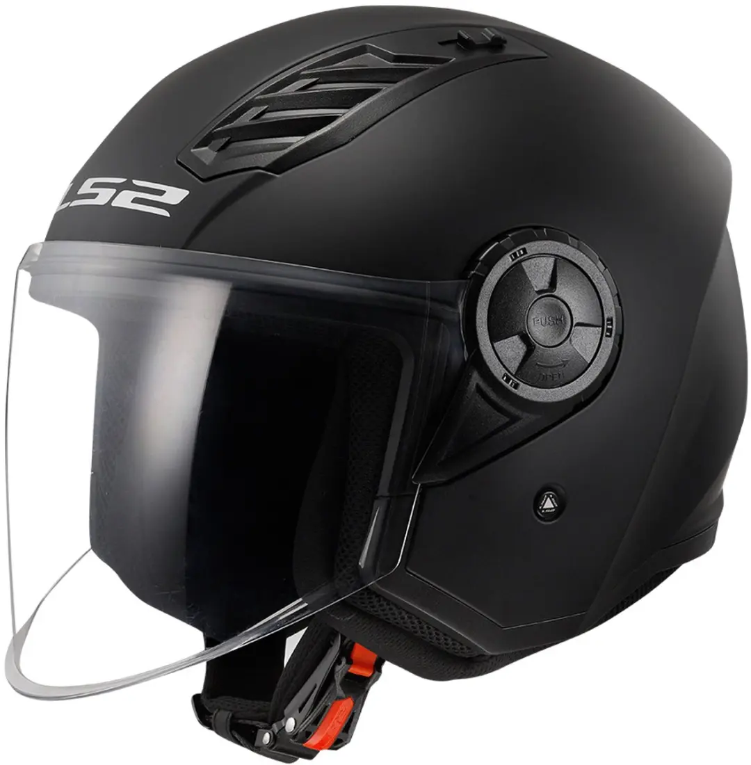 LS2 OF616 Airflow II Solid Mat Zwart 06 Jethelm