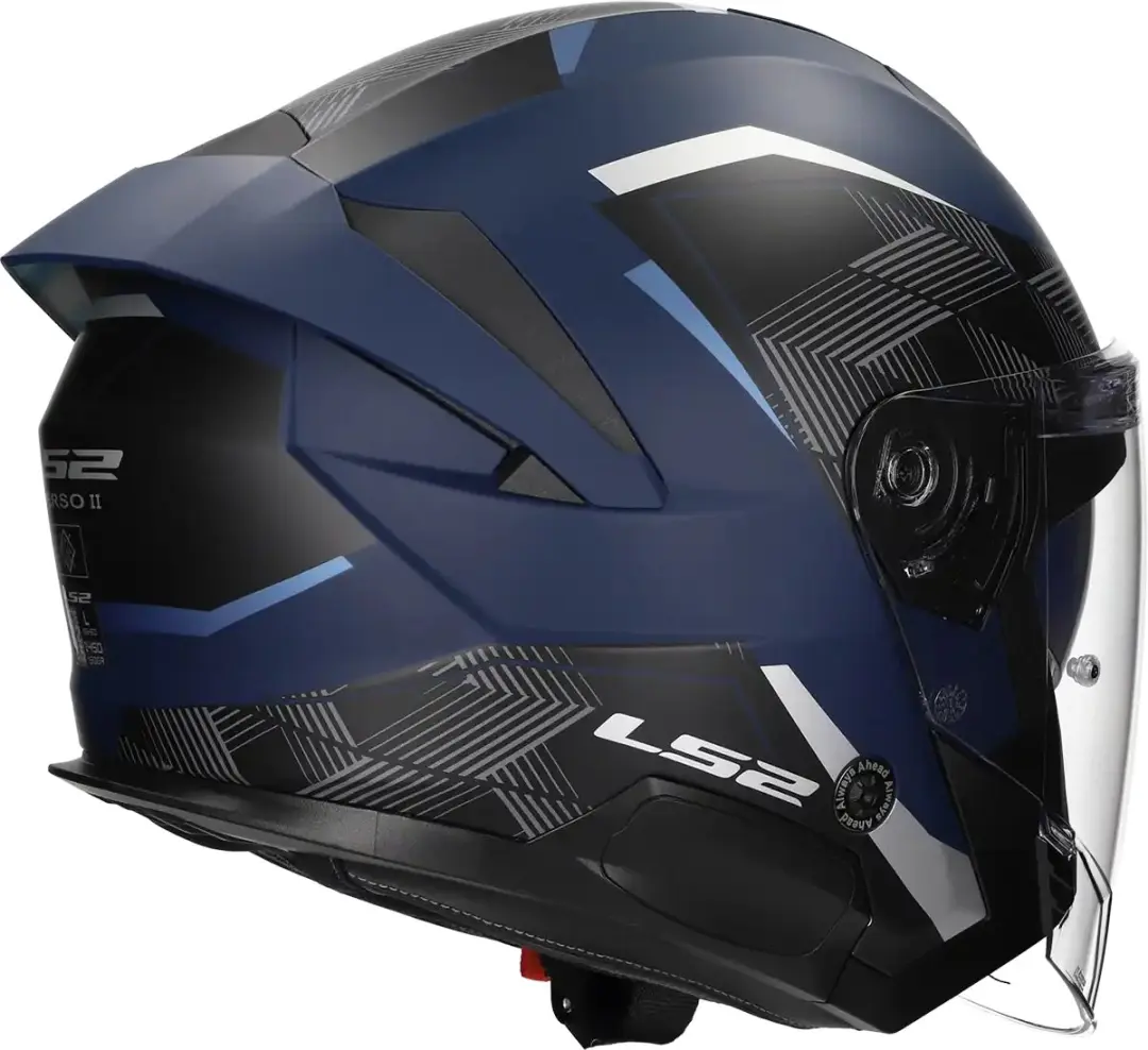 LS2 OF618 Verso II Air Jethelm - XXL - Navy Blauw