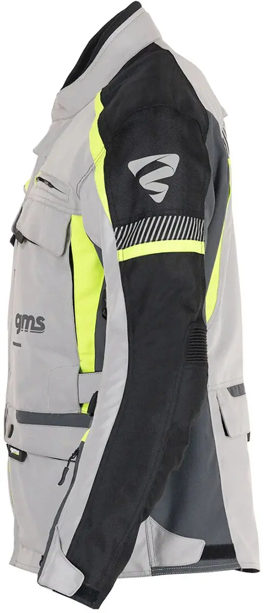 Gms Everest 3in1 Motorjas - Grijs/Fluor Geel