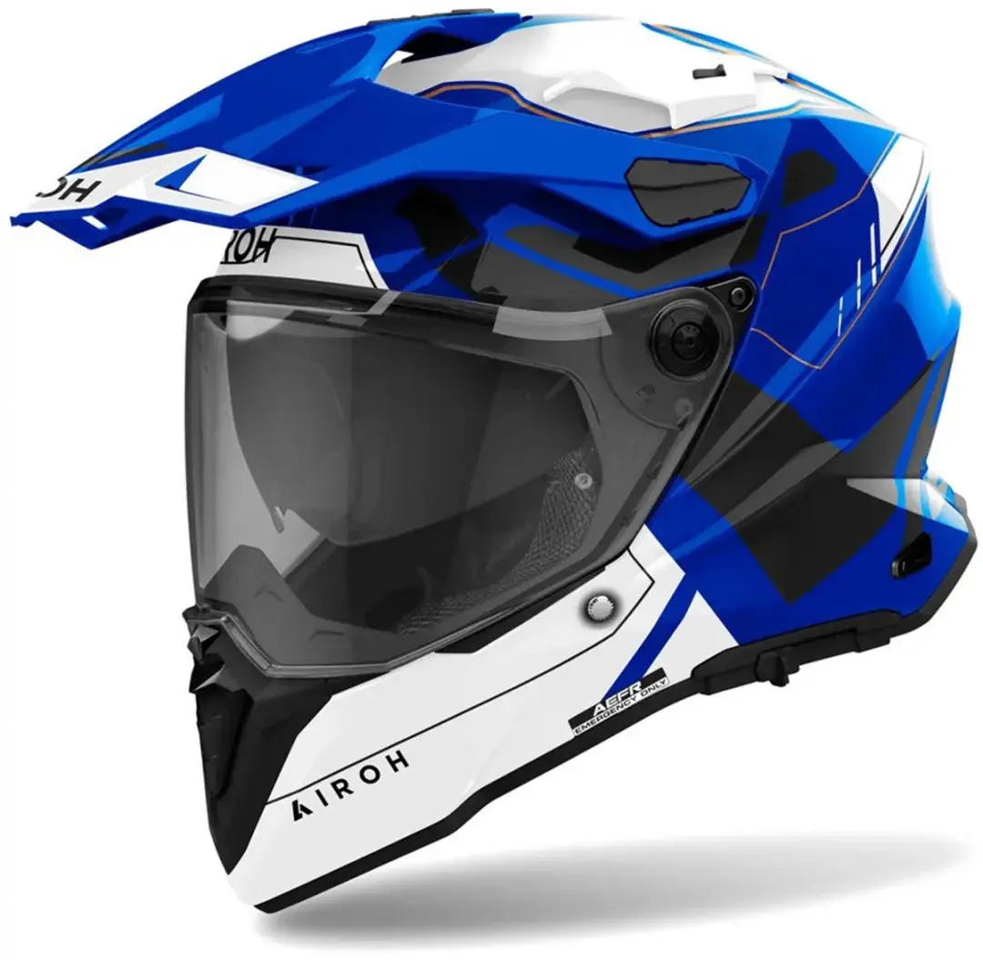 Airoh Commander 2 Reveal Blauw Gloss Adventure Helm