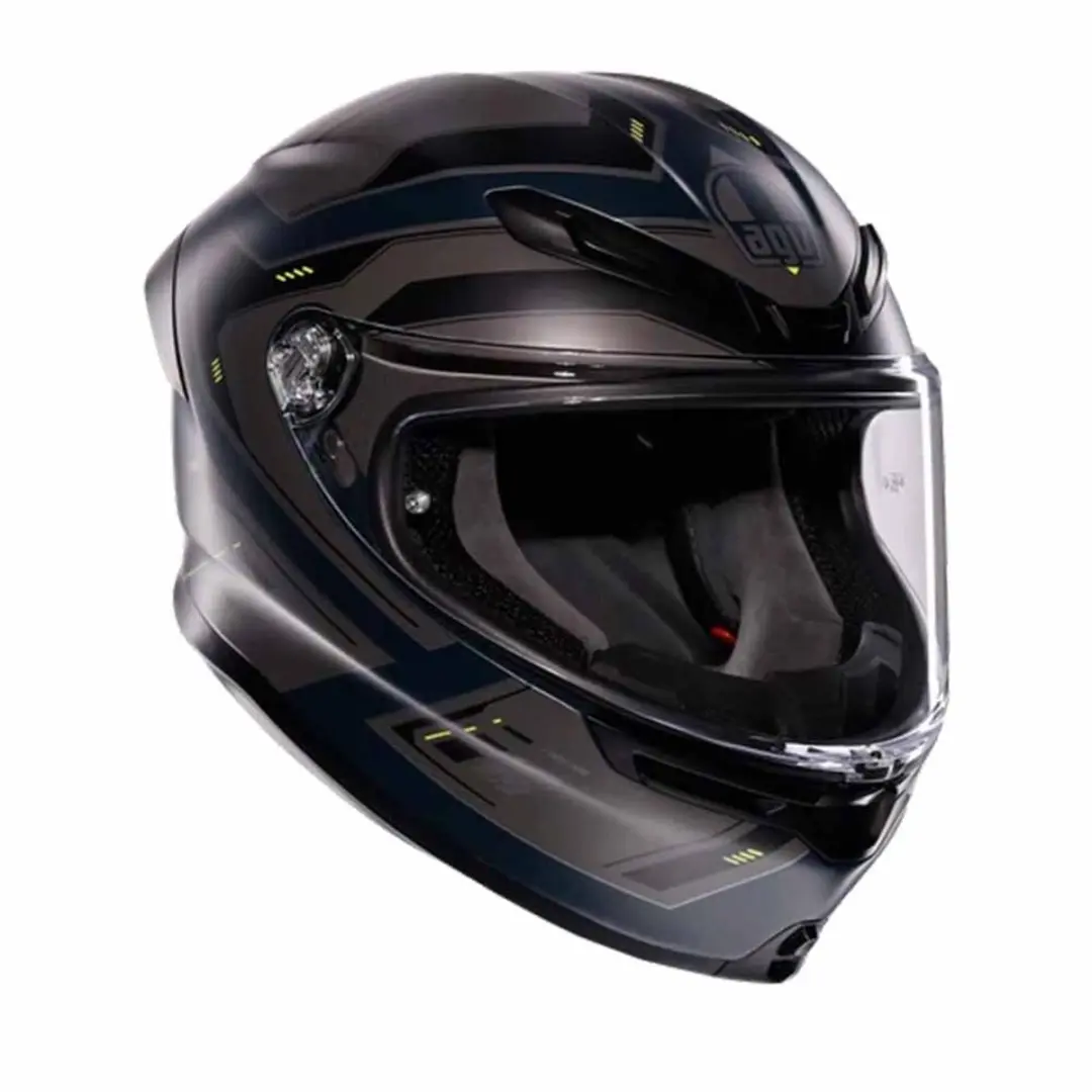 AGV K6 S E2206 Mplk Enhance Matt Grijs Geel Fluo Integraalhelm