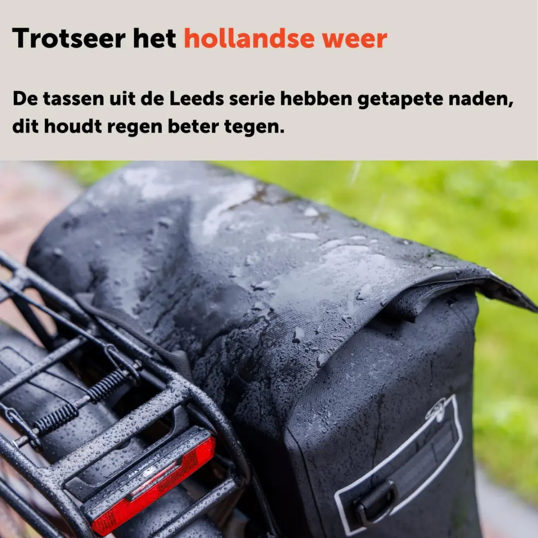 New Looxs Leeds Double MIK 2.0 Fietstas 38L - Zwart