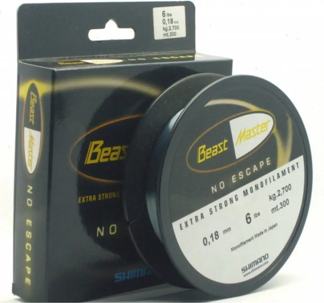 Shimano Beastmaster Nylon 500m 0.18mm Trans Zwart