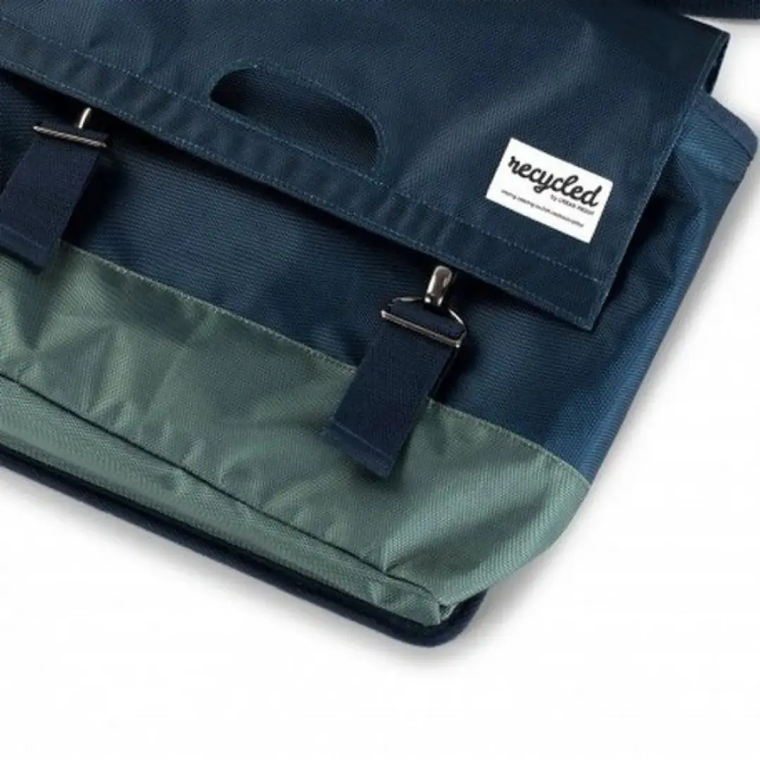 URBAN PROOF Dubbele Fietstas Gerecycled PET 40L - Levendig Blauw