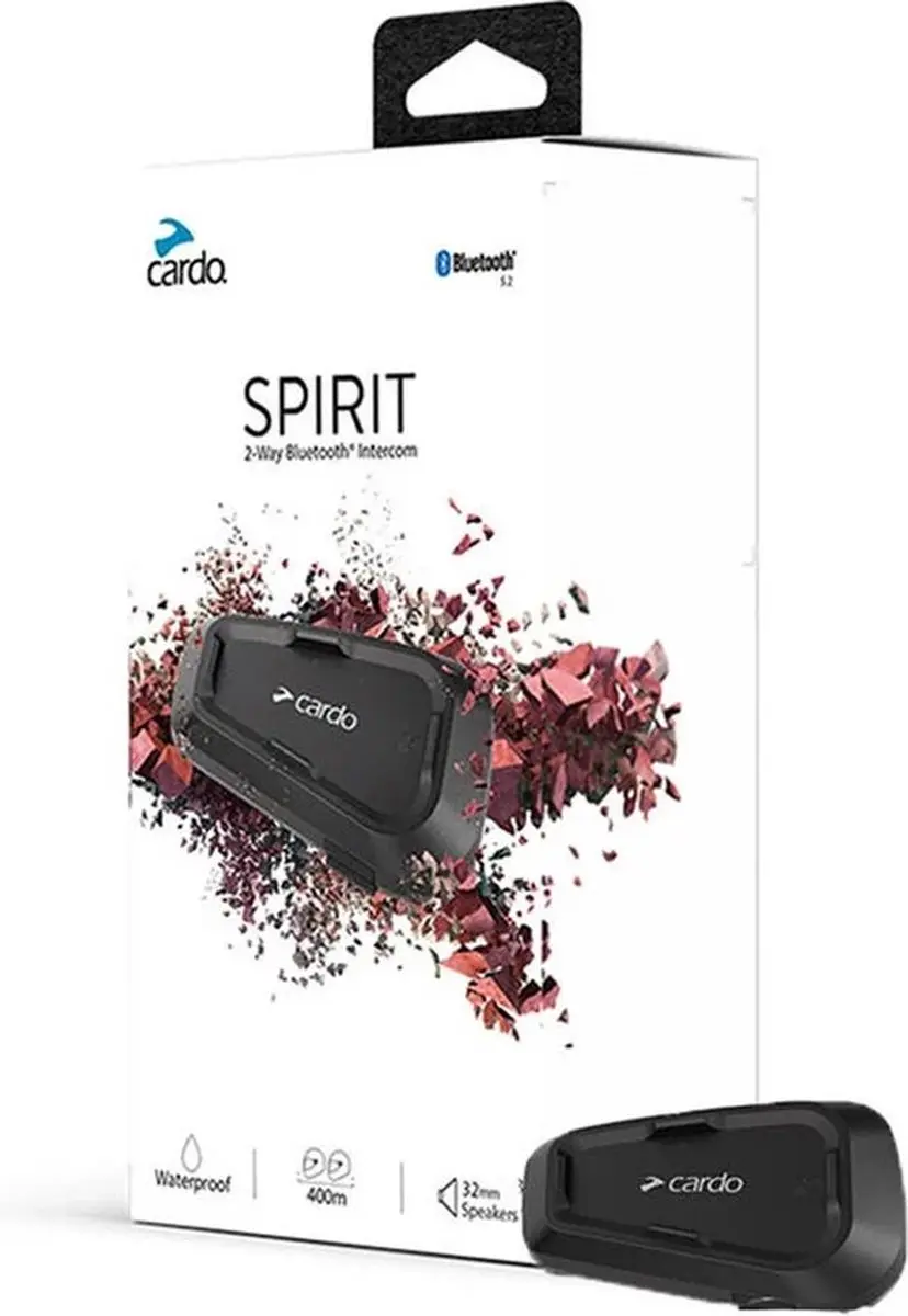 Cardo Spirit Single Bluetooth Communicatiesysteem - 2 Personen
