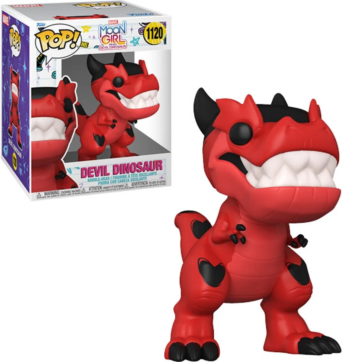 Funko Marvel Super Sized POP! Moon Girl & Devil Dinosaur - Devil Dino Rood
