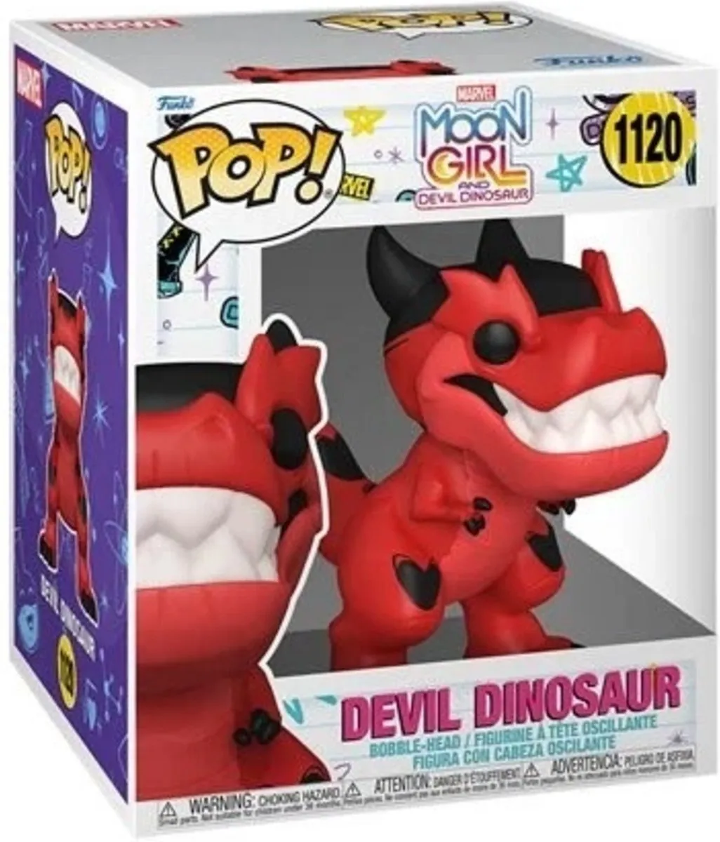 Funko Marvel Super Sized POP! Moon Girl & Devil Dinosaur - Devil Dino Rood